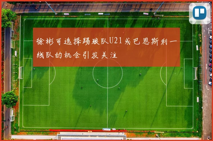 徐彬可选择踢狼队U21或巴恩斯利一线队的机会引发关注