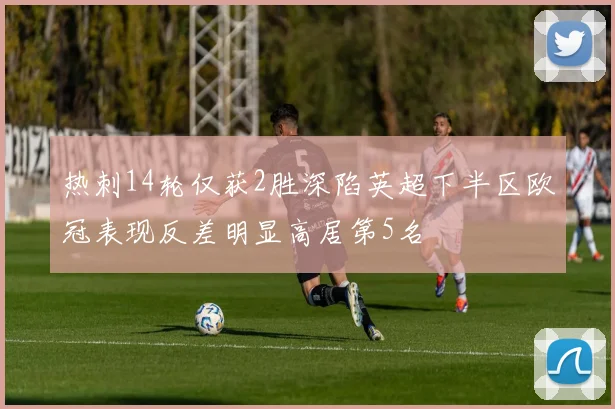 热刺14轮仅获2胜深陷英超下半区欧冠表现反差明显高居第5名